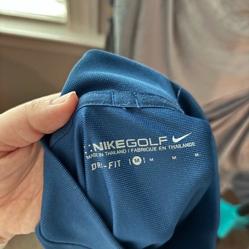 Nike Golf Blue Dri-FIT shirt size medium
